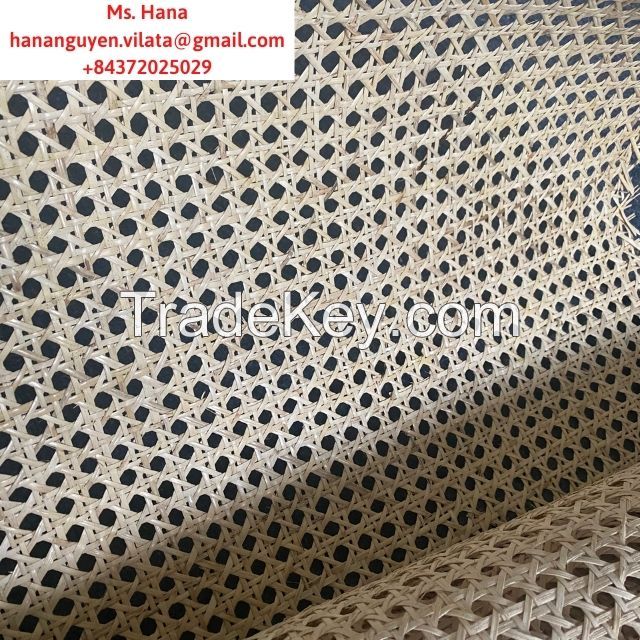 Bleached Hexagon Rattan Cane Webbing Roll | Bleached/ White/ Cream Color | Perfect for your DIY project(WS: +84372025029)