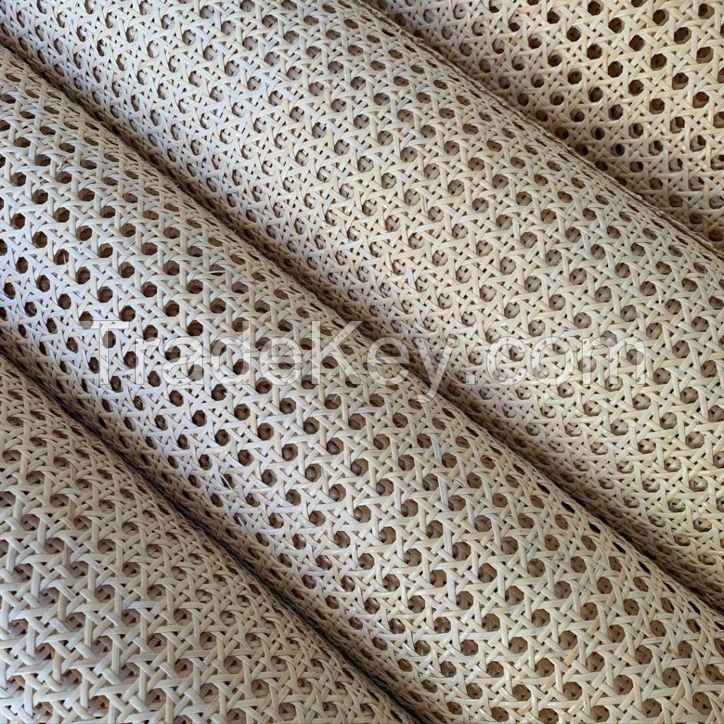 Premium Rattan Cane Mesh Natural or Bleached, Webbing Cane Width 24&quot; DIY Interiors