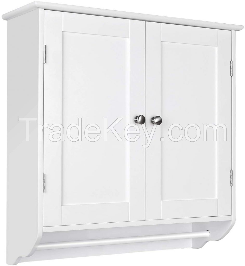 Bathroom Wall Cabinet White Two Door Two Shelves