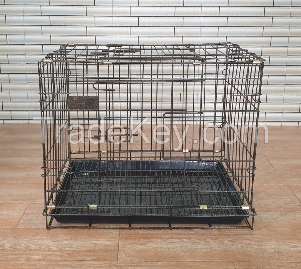 â€‹Dogs Cages With Sanitary Tray Pet Crate No Lead Coating