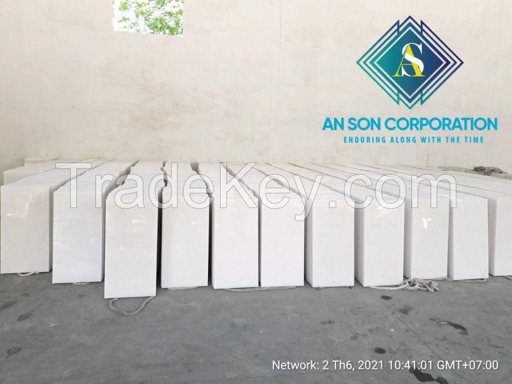 Top Quality Vietnam Crystal White Marble Tile