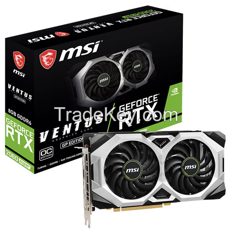 MSI NVIDIA GeForce RTX 2060 SUPER 8G GP OC with GDDR6X 256-bit Memory Support Ray Tracing NVIDIA G-SYNC DHR Graphics Card