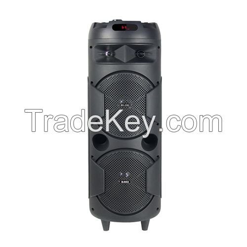 Dual 8'' Sub-woofer High Sound Cylinder Design Speaker BK-2382