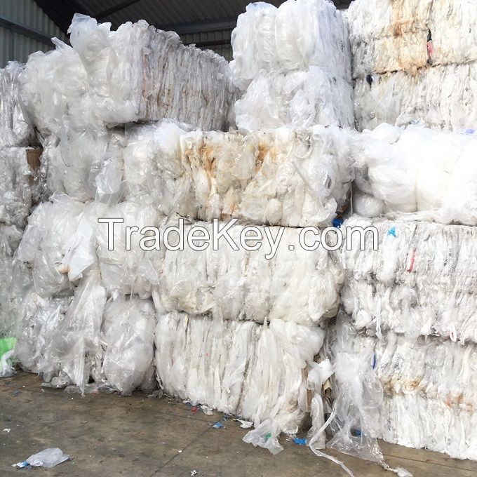 Film Scrap / Waste Clear Recycled Plastic Roll Bales LDPE Agriculture Film Scrap