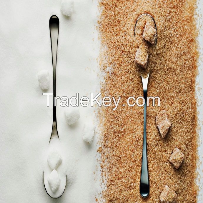 Sugar Refined Sugar Icumsa45, Brown Sugar, Raw Sugar Powder/ Cubes/ Granules Forms