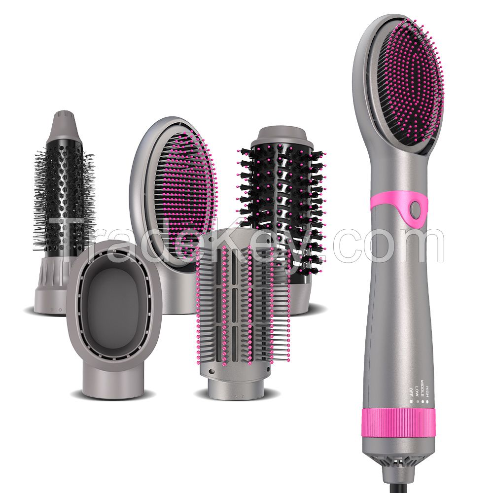 Newest 3 in 1 One Step Blow dryer with CE FCC ROHS CETL hot air straightener comb curling brush hair styling