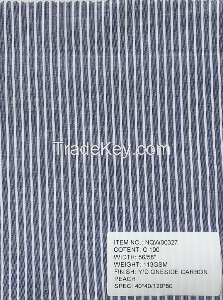 Cotton yarn dyed checks and stripes, 