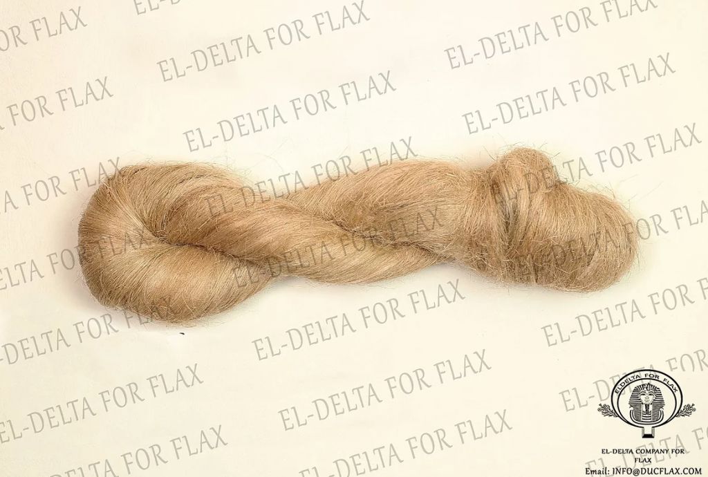 HACKLED FLAX FROM LONG FIBER
