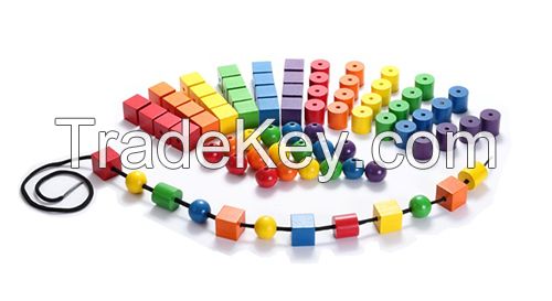 Lacing Beads Wooden Beads