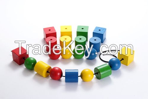 Lacing Beads Wooden Beads