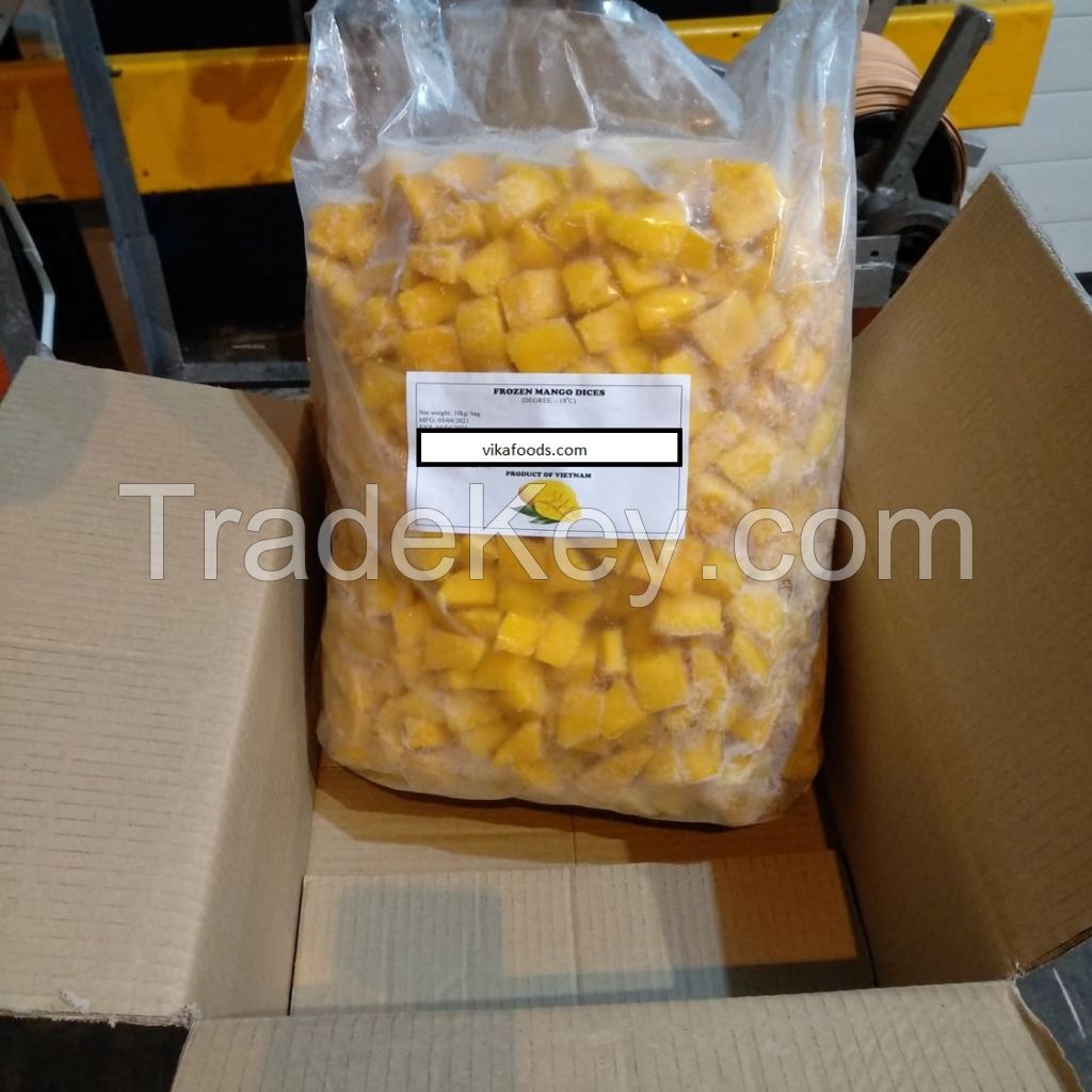 FROZEN MANGO dices/ Puree HIGH QUALITY FROM VIETNAM