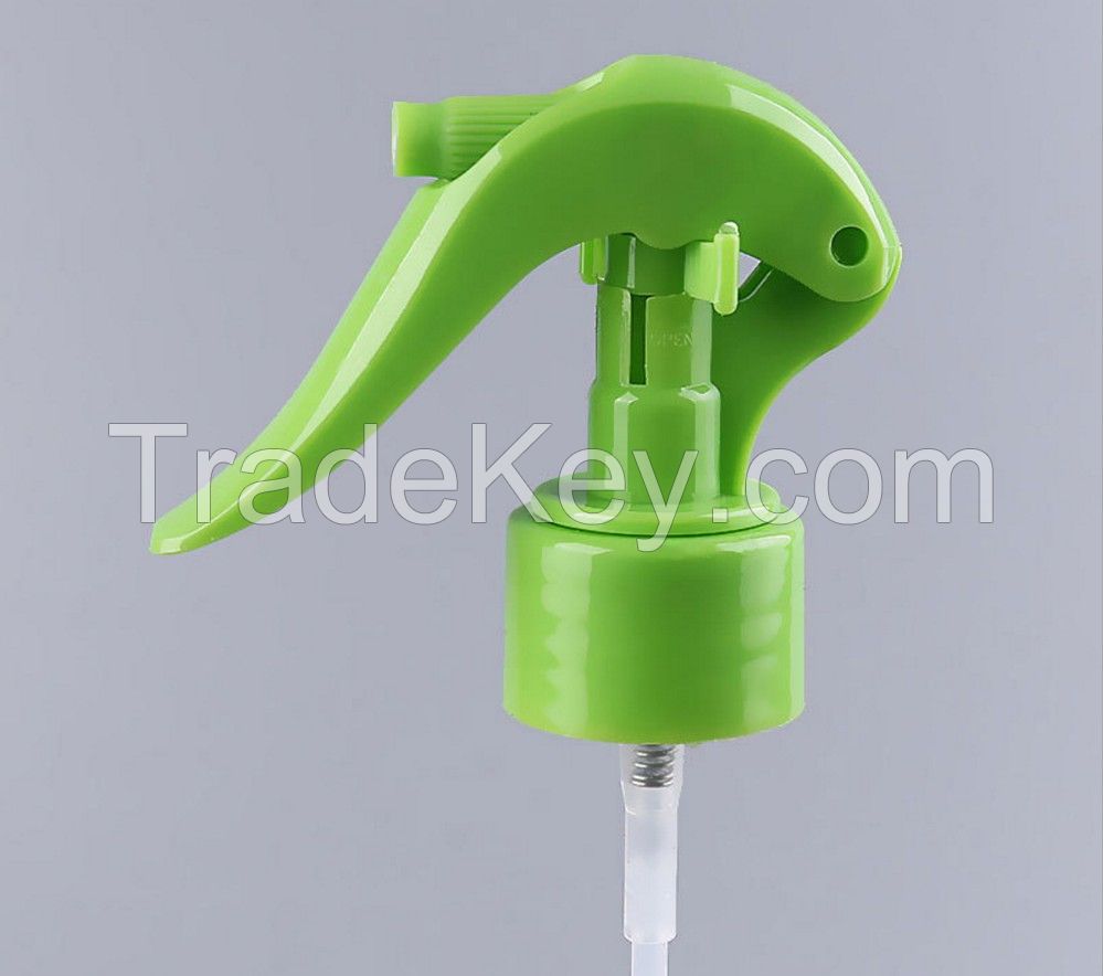 28/410 Mouse Shape Transparent Plastic Non Spill Hand Mini Trigger Sprayer For Garden