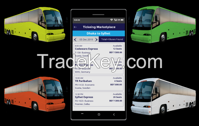 Bus Ticket Booking System, Hotel Booking Software