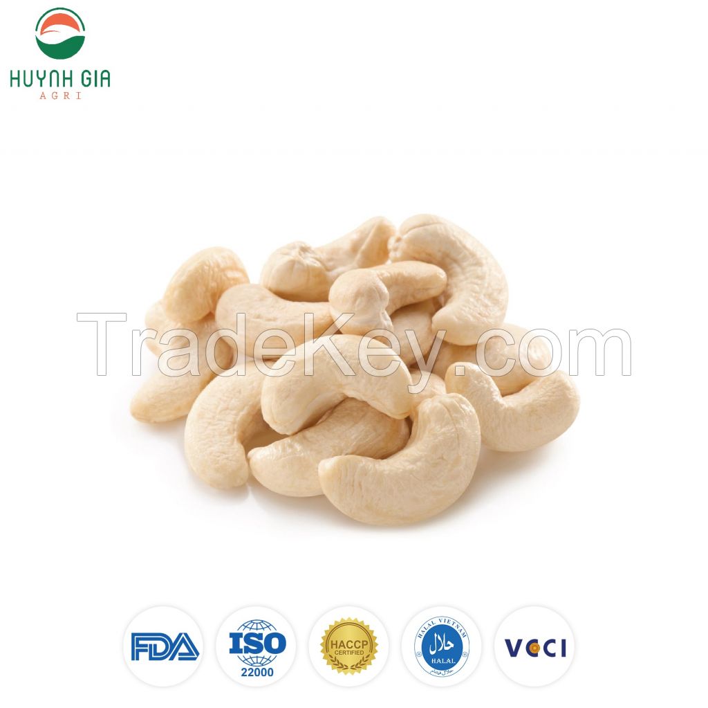 PREMIUM Roasted Salted/Unsalted Cashew Nuts WW240 - NO SKIN - from Vietnam - HUYNH GIA AGRI JSC