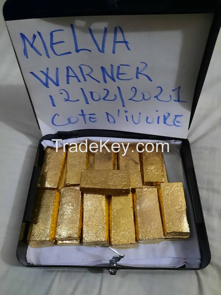 Raw gold bars/dust