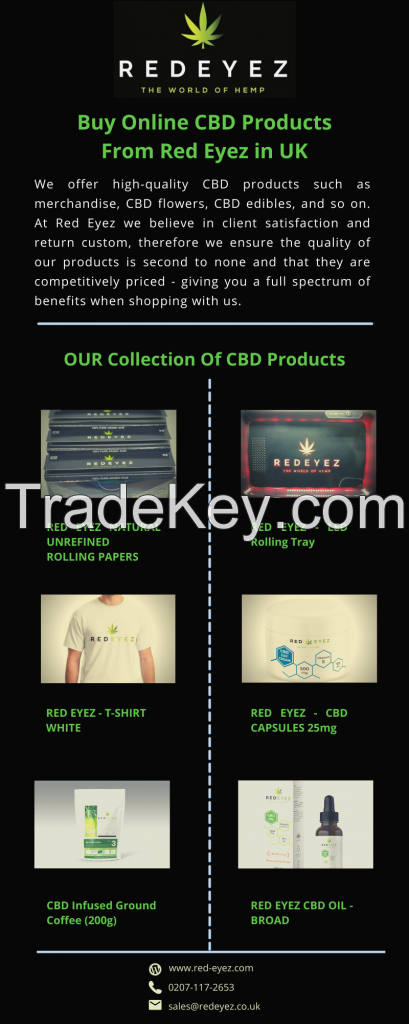 Buy Online CBD Products From Red Eyez in UK