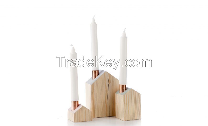 Wooden Candle Holder