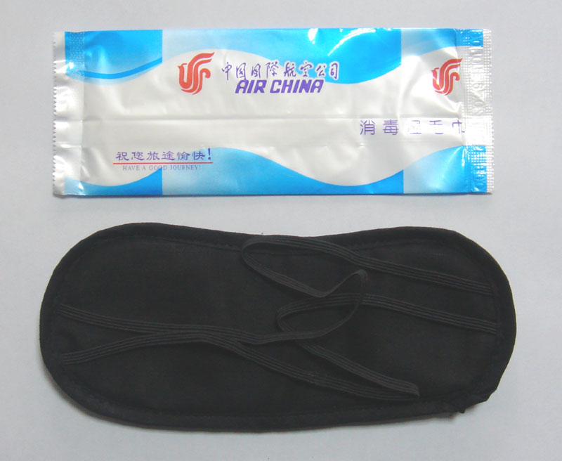 eyepatch, wet disposable towel
