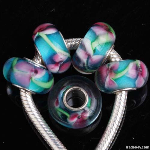 glass charm beads