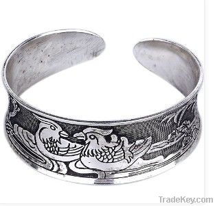 tibet tibeta silver mandarin duck cuff bracelet fashion new jewelry