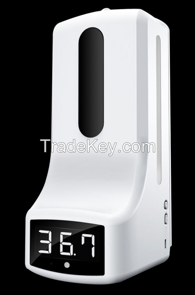 RS-E1424 Sensor type thermometer / sterilization dispenser 1000ml Non-contact wall mountable