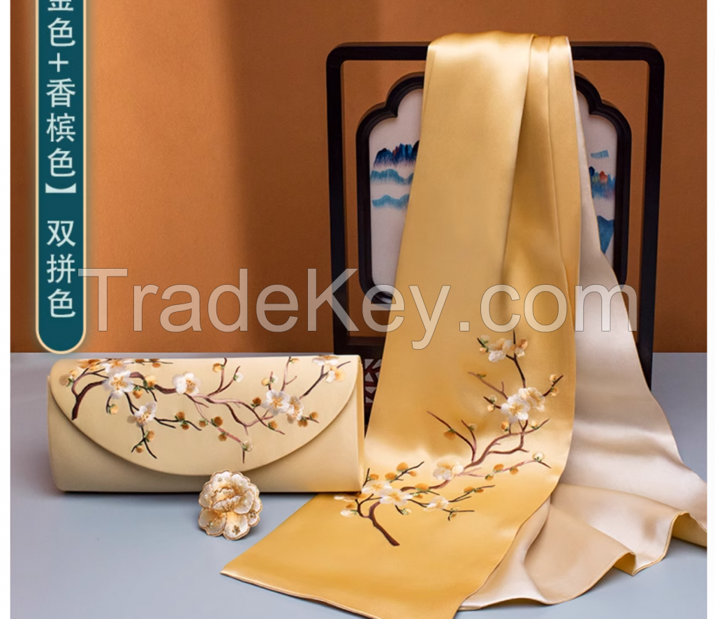 Luxury pure silk scarves 