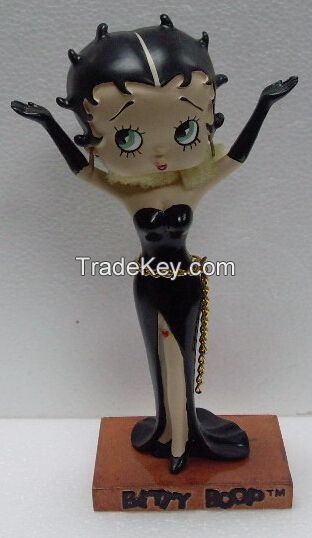 Animation lovely action betty boop resin crafts