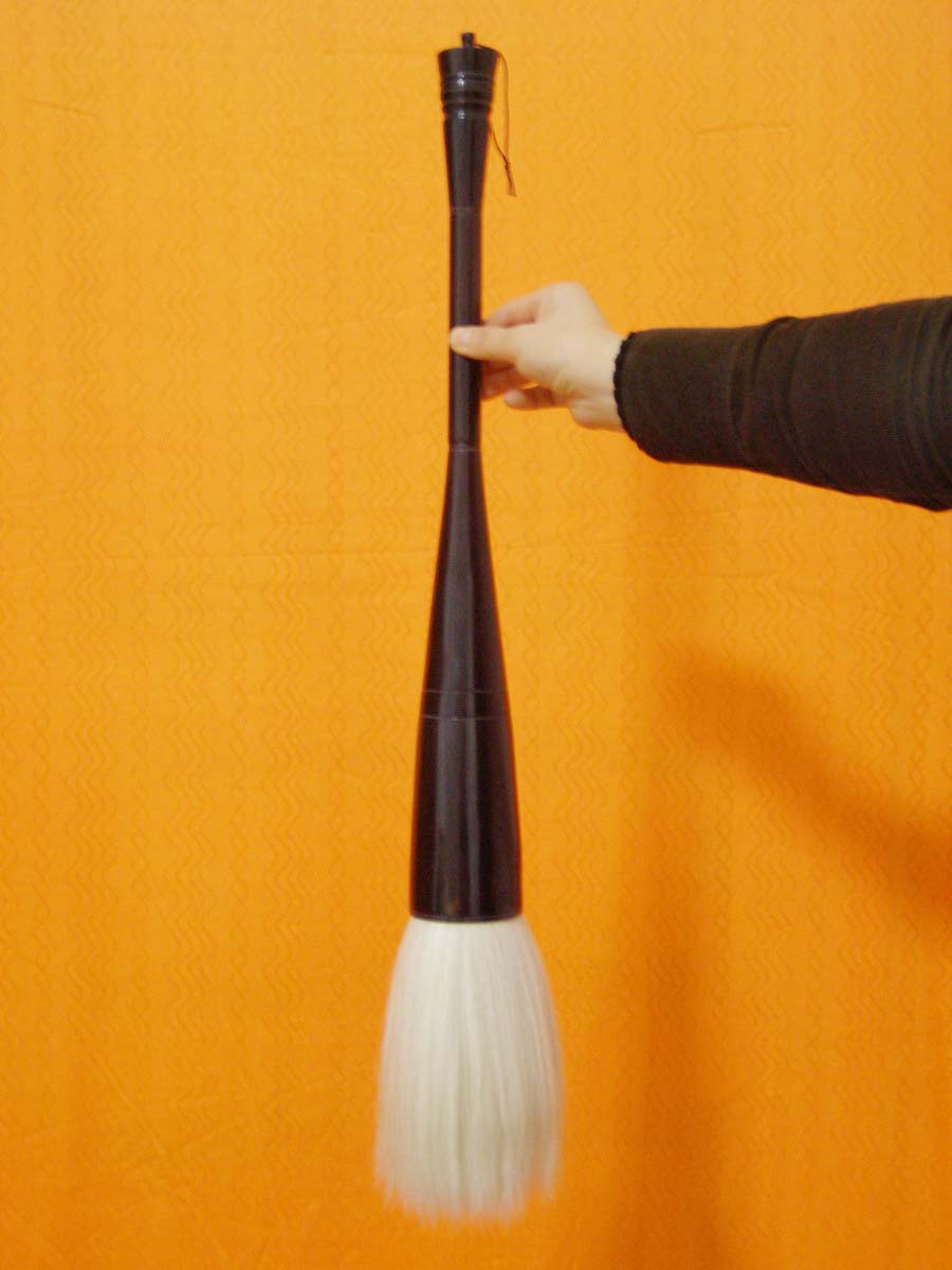 26" Chinese Handcraft Calligraphy Drawing Ox Horn Brush Pen
