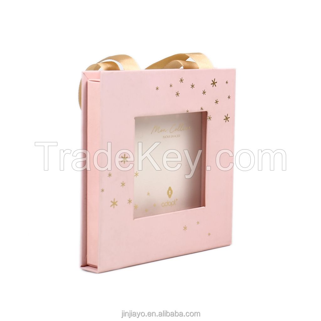 Pink Gift Mailer Box for Dress Magnetic Jewelry Packaging Soap Candy Perfume Luxury Custom Logo Gift Package Eco Friendly