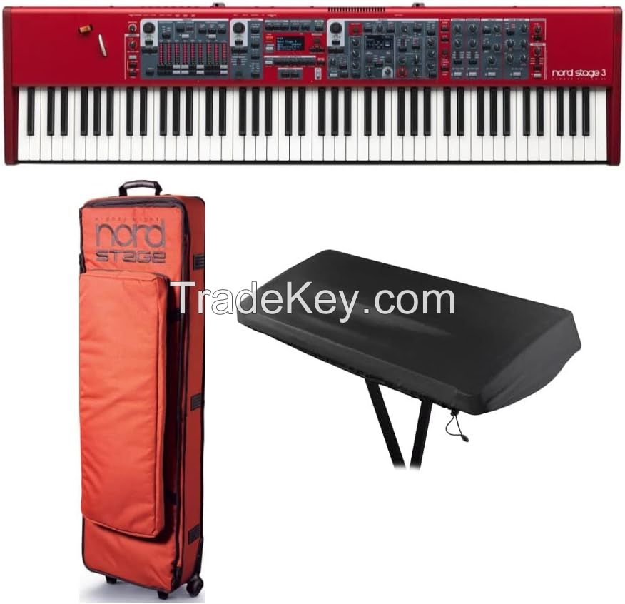 Nord Stage 3 88-Key Fully-Weighted Hammer Action Keyboard Bundle with Nord Soft Case for Stage EX 88 Piano and Dust Cover