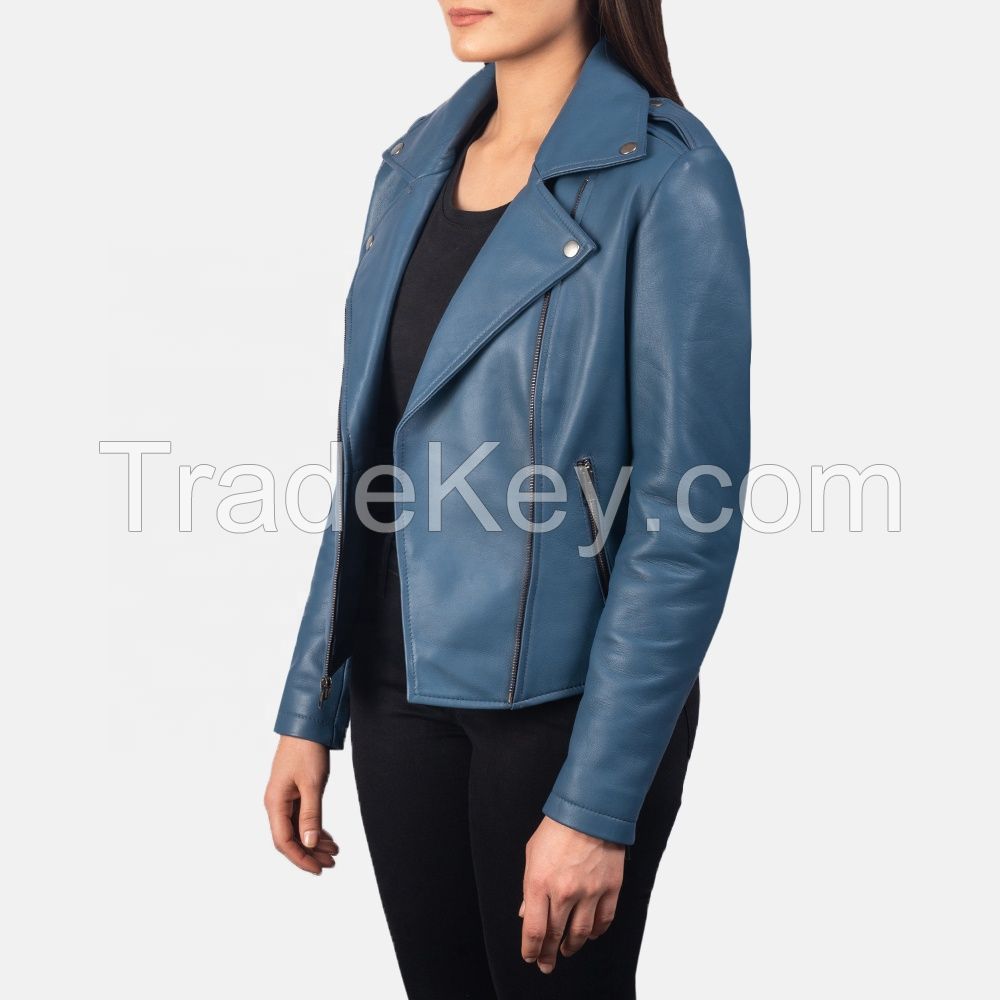 LADIES' GENUINE LEATHER JACKET