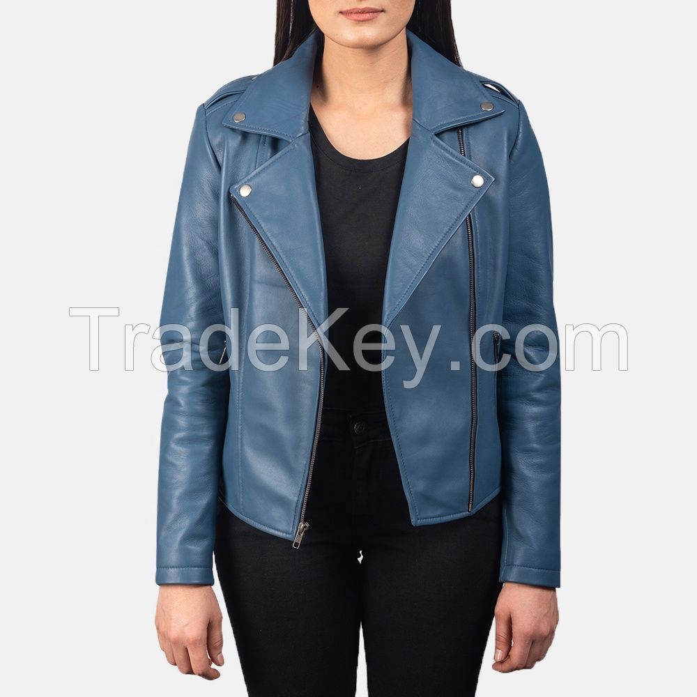 LADIES' GENUINE LEATHER JACKET