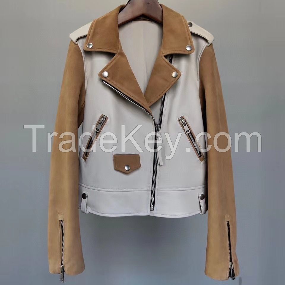 LADIES' GENUINE LEATHER JACKET