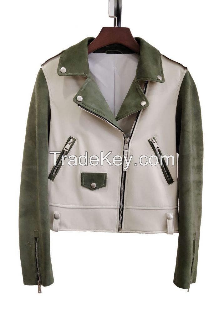 LADIES' GENUINE LEATHER JACKET