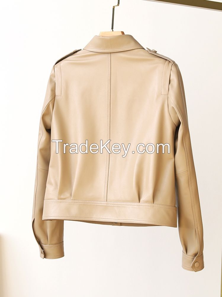 LADIES' GENUINE LEATHER JACKET