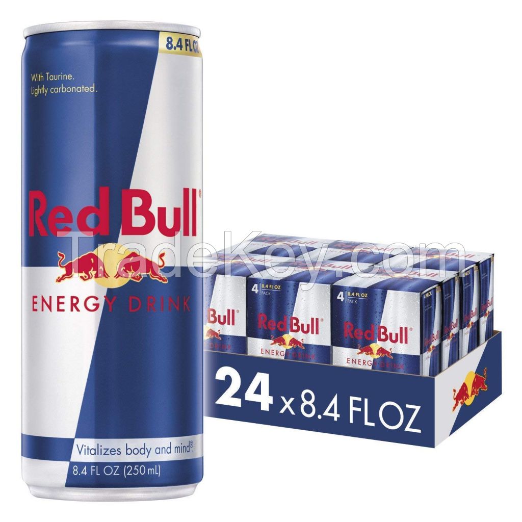 Red bull energy drink original packed