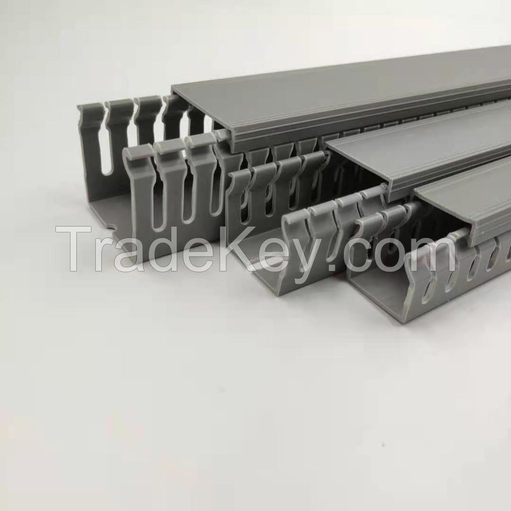 narrow slot wiring ducts, cable trunking, cable raceway, plastic channel