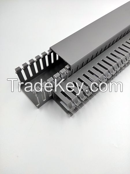 slotted cable trunking, cable raceway, plastic channel, wiring ducts