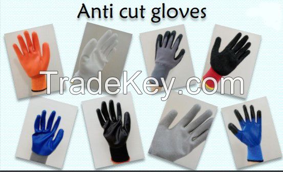 Cut resistant gloves