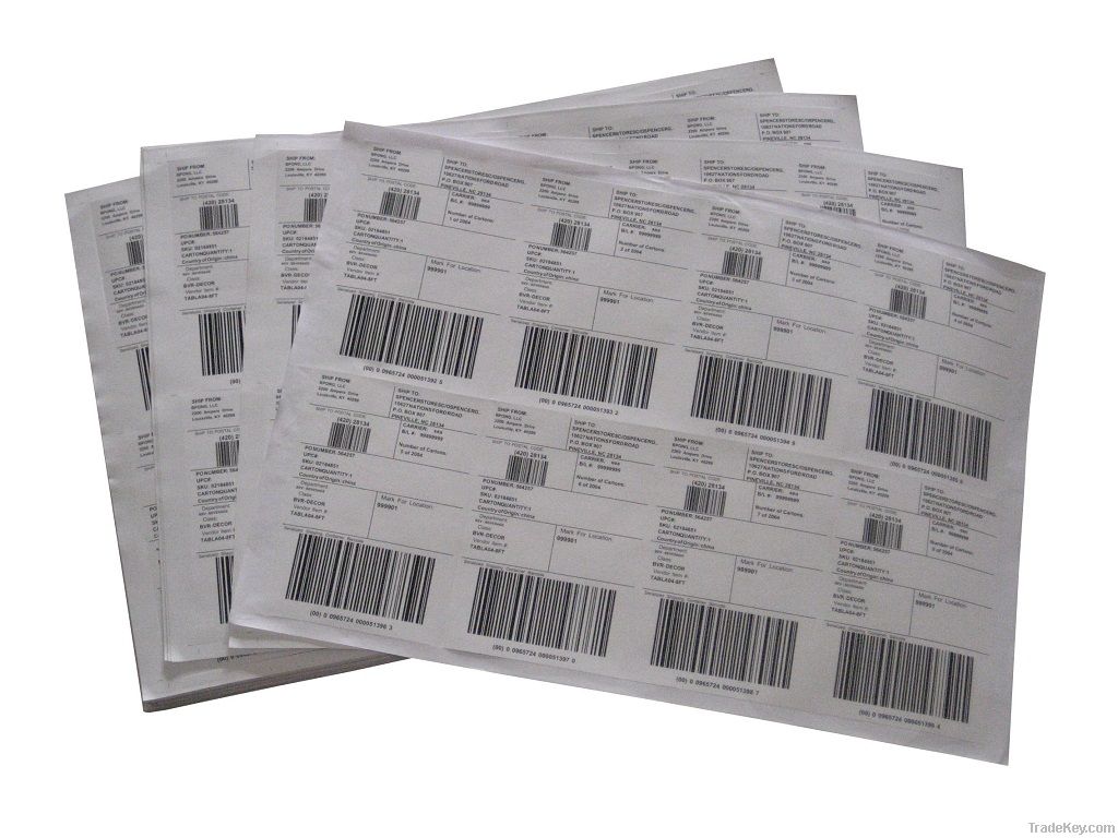 Shipping Barcode Label