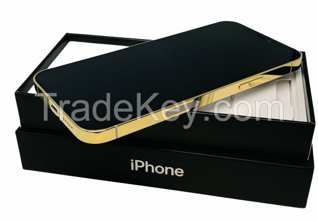 CUSTOM 24K Gold Plated Apple iPhone 12 Pro - 256 GB - Silver - Unlocked CDMA GSM
