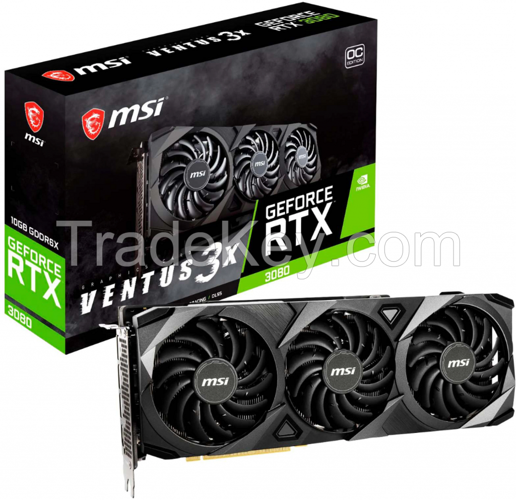 MSI GeForce RTX 3080 Gaming TRIO RTX 3080 VEN 3X with 10G GDDR6 19 Gbps Gaming Graphics card