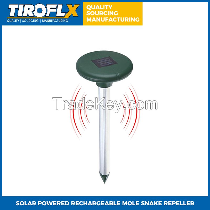 SOLAR POWERED RECHARGEABLE MOLE SNAKE REPELLER