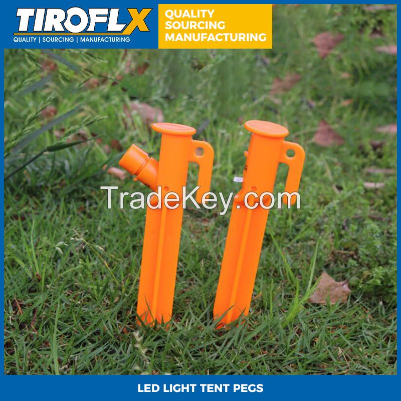 LED LIGHT TENT PEGS