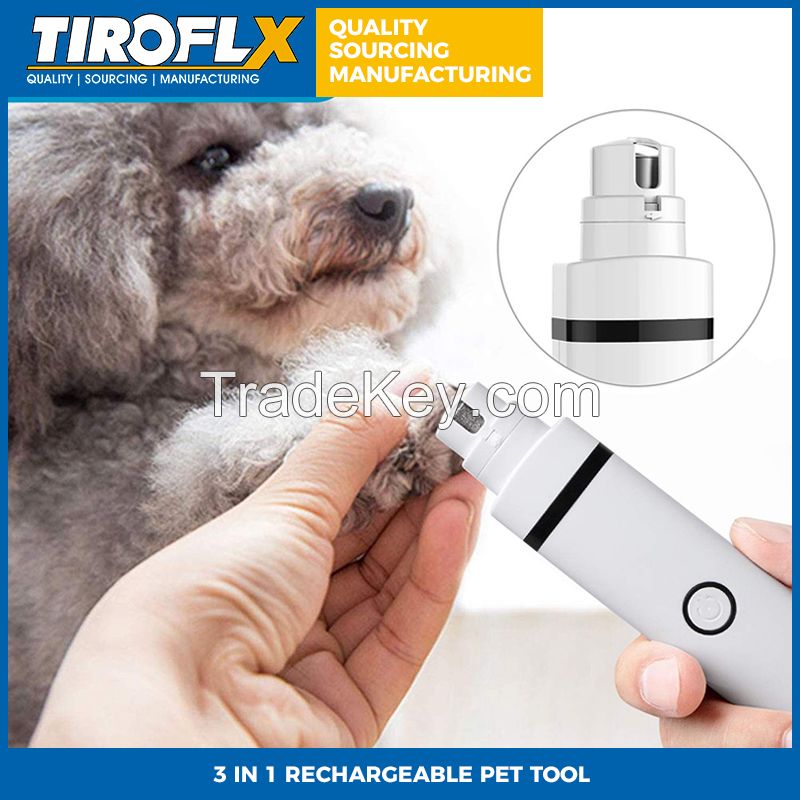 3 IN 1 RECHARGEABLE PET DOG NAIL