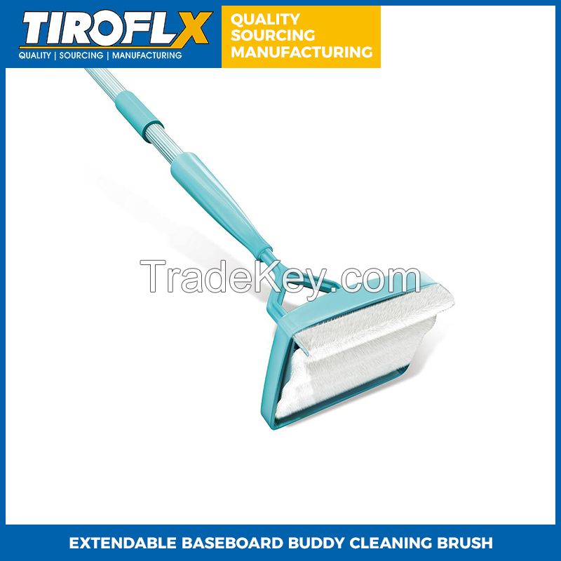 EXTENDABLE BASEBOARD BUDDY CLEANING BRUSH