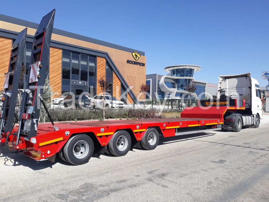 3 Axle Low-bed Semi Trailer