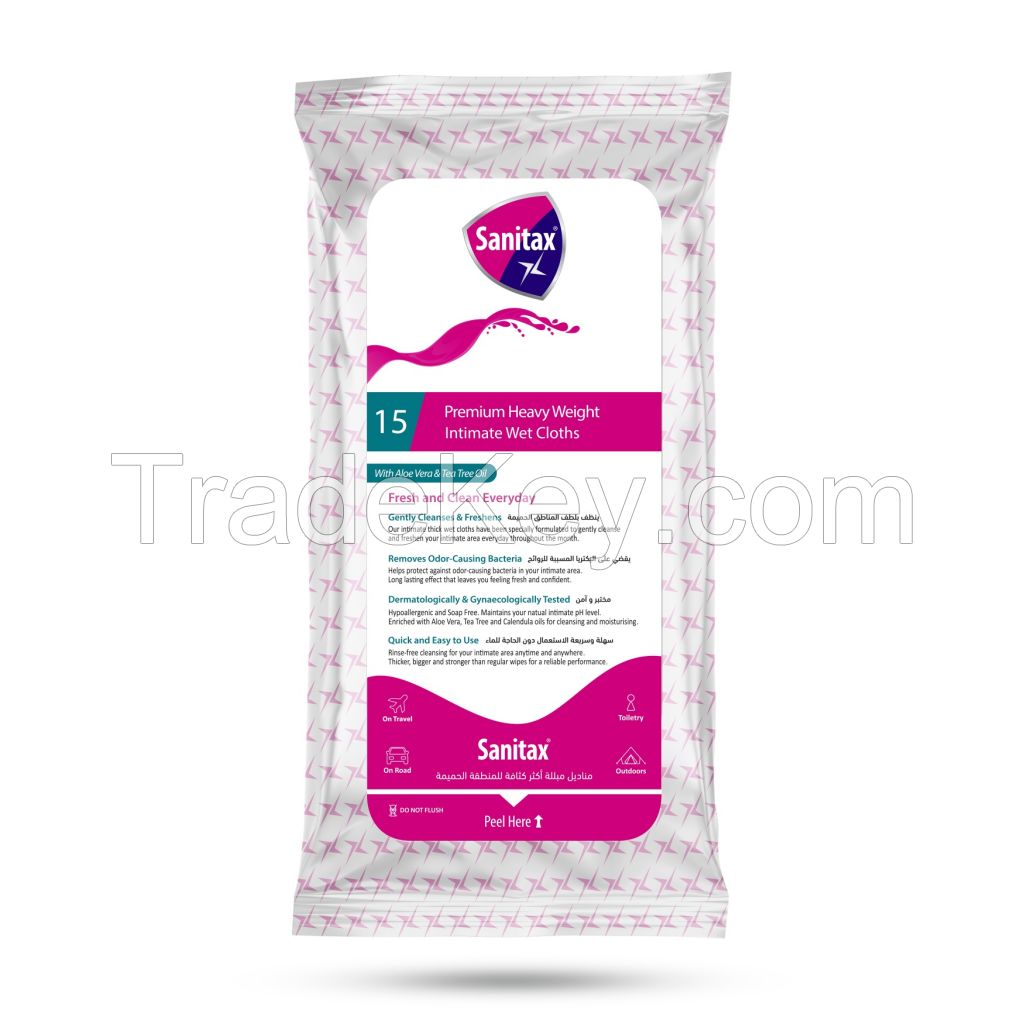 Sanitax Antibacterial Wet Wipes