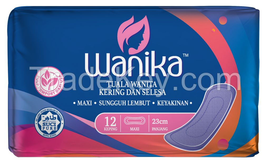 Wanika Sanitary Napkin - Maxi 230mm (12's)