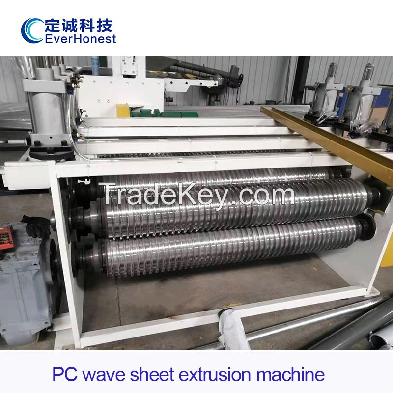 Pc Corrugated Sheet Extrusion Line